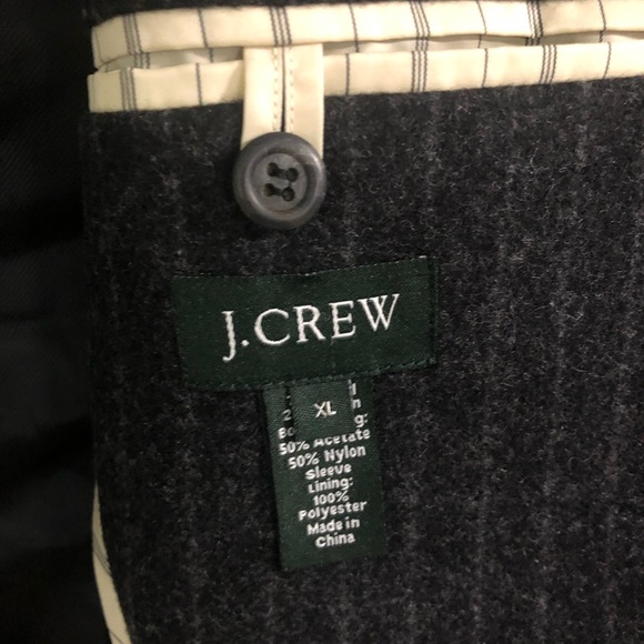 J. Crew Men Pinstripe Sportcoat Jacket XL - Picture 3 of 5